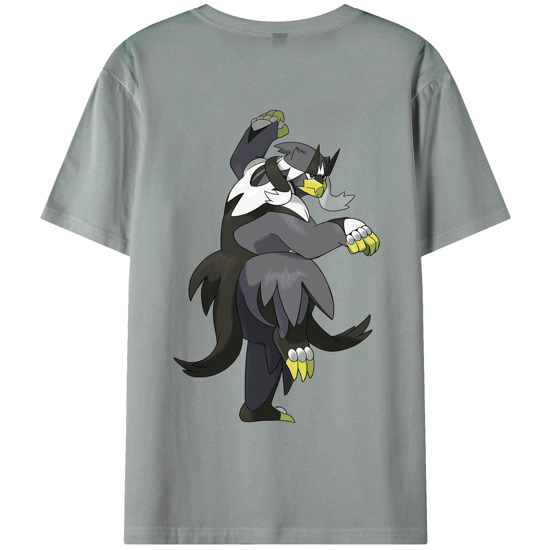 （画像用） ポケットモンスター Pokémon 綿100％ メンズ半袖Tシャツ（バックプリント） 通気性